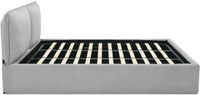 Vente-unique Bed met opbergruimte stof lichtgrijs 180 x 200 cm