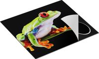 Chefcare Inductie Beschermer Kikker met Rode Ogen op een Plant - 57,6x51,6 cm - Multicolor