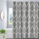 Merkloos / Sans marque Douchegordijn Verdicht polyester douchegordijn - 180x200 cm - Wasbaar - Waterdicht - Grijs