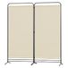 Angel Living paravent à 2 panneaux, pliable, séparateur de pièce, séparateur de panneau indépendant, séparateur de mur, séparation visuelle, pour bureaux, chambre, 162 x 180 cm (beige)