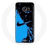 Nike Etui voor Samsung Galaxy S6 Nike Logo Blauw en Zwart Maniacase