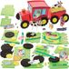 Sans marque Kit de tracteur de 2 - Kits de bricolage en mousse 3D pour Enfants