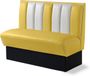 Bel Air Dinerbank Single Booth HW-120 Jaune