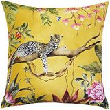 Evans Lichfield Luipaard buitenkussen, goudkleurig, 43 x 43 cm