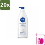 Nivea Lotion pour le corps Express avec pompe - Pour peau normale à sèche - 72 heures d'hydratation - 400 ml - Emballage en vrac - 20 pièces