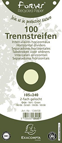 Exacompta Scheidingsstrook Falken 24x10,5cm groen