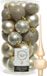 Decoris Kerstballen 30x stuks - Licht Champagne