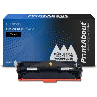 PrintAbout Huismerk HP 203A (CF540A) Zwart | Compatibele Toner