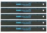 KUM Green Line liniaal, 30 cm, blauw, 5 stuks