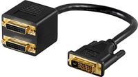 Goobay DVI Adapter Cable, gold-plated 0.1 m