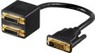 Goobay DVI Adapter Cable, gold-plated 0.1 m