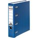 FALKEN 11285392 PP plastic dubbele Ordner. Gemaakt in Duitsland. 7 cm breed blauw voor 2x DIN A5 liggend klassement met verwisselbaar venster Rekeningafschriftenmap Ringband dossiermap Brievenmap,1 stuk