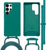 imoshion Color Backcover met afneembaar koord met MagSafe voor de Samsung Galaxy S25 Ultra - Donkergroen