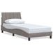 vidaXL Bedframe Hanko Stof Taupe 80x200 cm