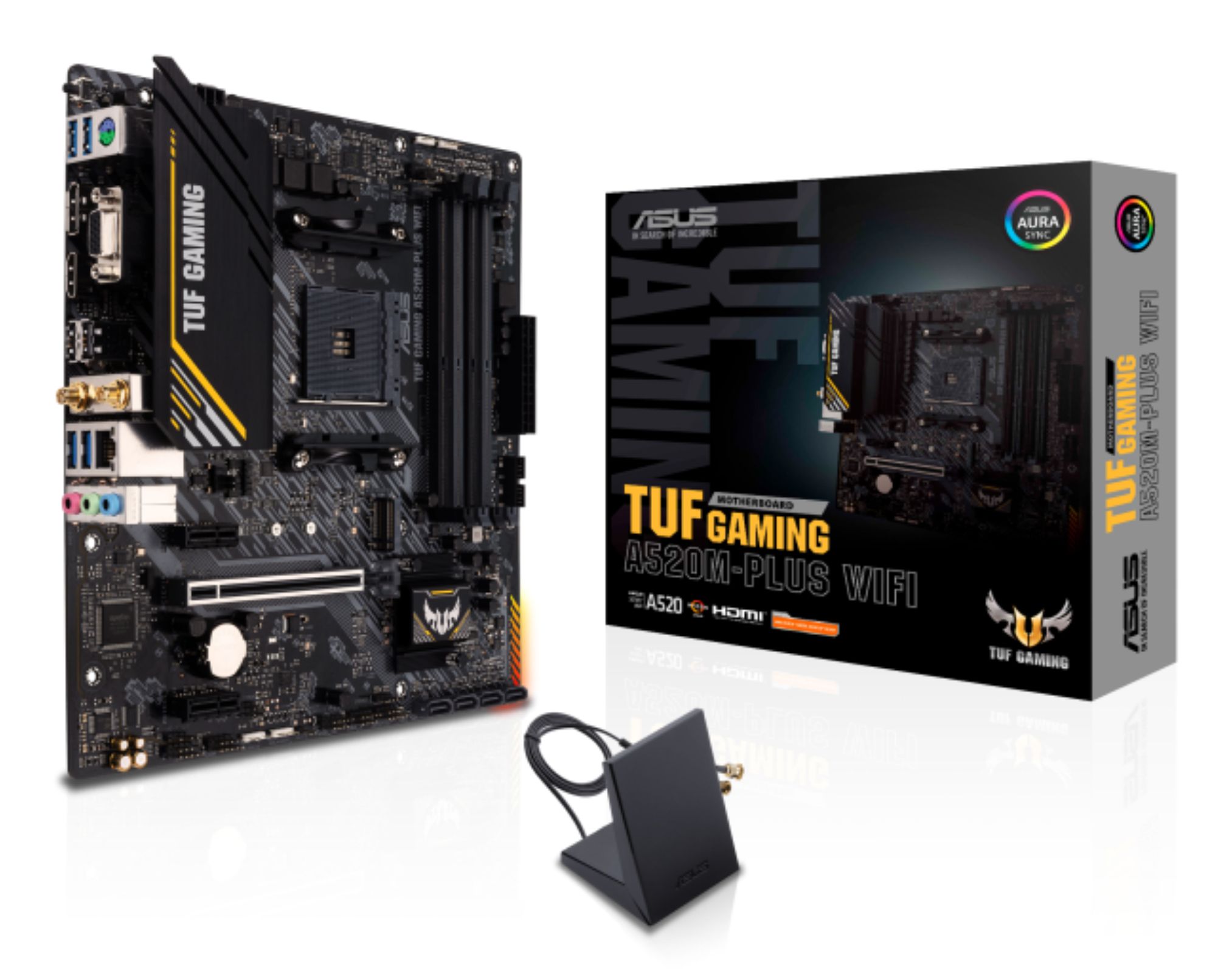 ASUS TUF GAMING A520M-PLUS WIFI - Moederbord - micro ATX - AMD A520 - Socket AM4