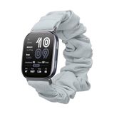 kwmobile elastisch bandje voor smartwatch - geschikt voor Amazfit Bip 6 - Horlogebandje van katoen - In lichtblauw