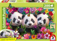 Schmidt Puzzle Panda Trio 200 pièces Enfants Dès 8 ans