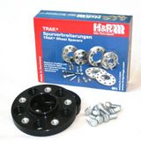 H&R B70757404 DRA Spoorverbredingsset 70 mm per as gatcirkel 5x120 middencentrering 74,0 mm systeem M14x1,25-BMW-zwart