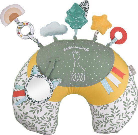 Sophie de giraf Cosy Play Speelkussen - Tummy time - Activiteitenkussen - Baby speelgoed - Kraamcadeau - Vanaf 0 maanden