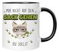 Mok met spreuk "Sack gehen Mok, Mir nicht auf den Sack gehen du Sollst, grappige koffiemok" koffiemok met grappig citaat