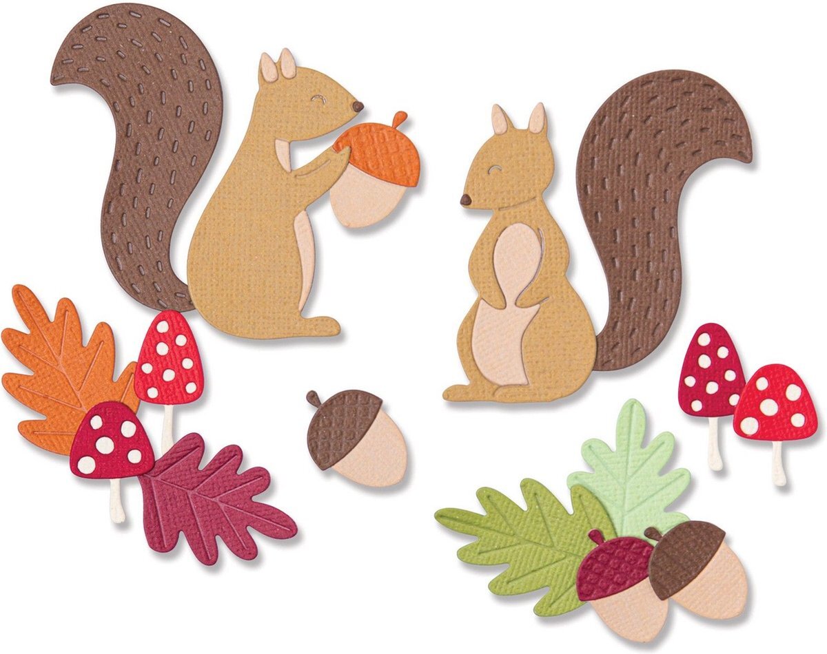 Sizzix Sizzix Thinlits Die Set Harvest Squirrels