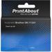PrintAbout DK-11241 Label - Black on White (102mm x 152mm) - Compatible with Brother Printers
