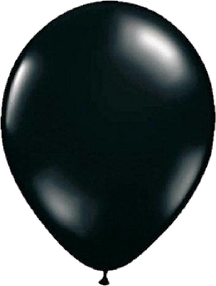 Folat 08178 zwarte ballon 30 cm-10 stuks