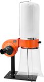 VEVOR Stofafzuigsysteem, 1359,21 M³/U 2,5 Micron Spaanafzuigsysteem, 1 Hp Zaagselafzuigsysteem met 60 L Stofzak, Filterzak en Rollen, Stofafzuiging voor Houtbewerking