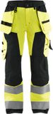 Blåkläder Dames werkbroek High Vis met spijkerzakken 7156-1811 - High Vis Geel/Zwart - D19