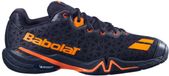 Babolat Shadow Tour 4 Heren Badmintonschoenen Zwart/Oranje Maat 46