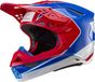 Alpinestars Supertech S-M10 Aeon Casque ECE 22.06 Rouge Vif Bleu Brillant - Taille S