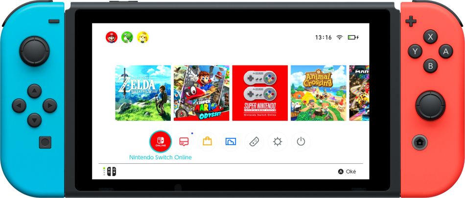 Nintendo Switch + Ring Fit Adventure - Draagbare Game Console - Zwart/Blauw/Rood
