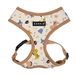 Puppia Lente- en zomermode over het hoofd hondenharnas, beige_minmi, klein