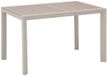 Hespéride Tuintafel ÉVASION Aluminium Houtlook Beige Lin 4 Personen Rechthoekig