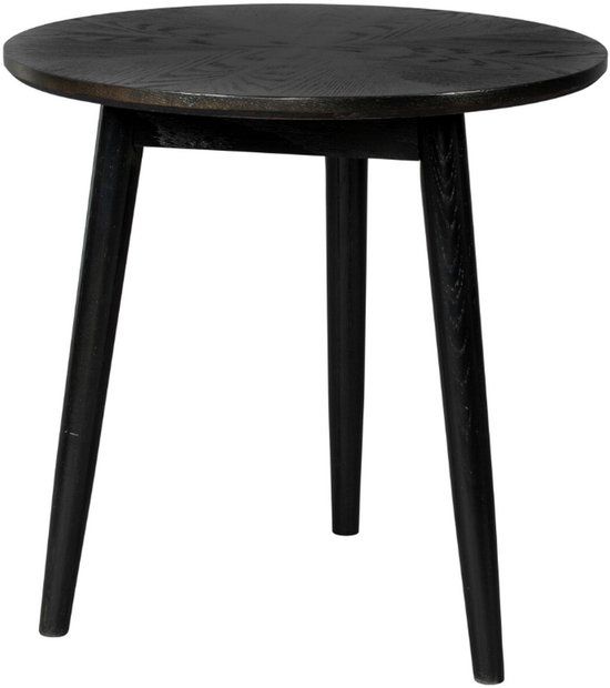 Housecraft Living Fabio Bijzettafel Rond - Zwart - 50 cm