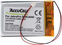 ACCUCELL Jabra Pro 9400 batterij, Pro 9450, Pro 9460, Pro 9465, Pro 9470, 14192-00 batterij AHB412434PJ