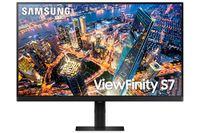 Samsung Monitor ViewFinity S7 S27D702, Flat, 27 inch, 3840 x 2160 UHD 4K, HDR10, 60 Hz, 5 ms, HDMI, DisplayPort, Audio-ingang, PIP, PBP, eenvoudige installatie