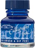 Winsor & Newton 1111350 Kalligrafie-inkt voor vulpennen of kroontjespennen, onderling mengbaar, lichtecht met goede vloei eigenschappen - 30ml fles, Light Blue