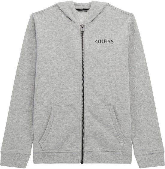 Guess Junior Hoodie Grijs Katoen Lange mouw Capuchon 8 jaar