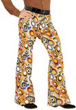 Hippie Kostuum Groovy Gandalf 70s Heren Broek, Luchtbellen Man Small / Medium Carnaval kostuum Verkleedkleding