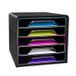 CEP 7-111 G Schuifladenbox Smoove GLOSS Zwart Polystyreen 5 Lades