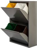 OEM 77013 Metalen Kast Recyclen 4 Laden Grijs