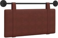 vidaXL - Hangend hoofdbord - Glanzend bruin - Antiek PU