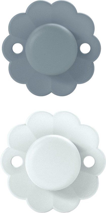 Suavinex Wonder Reversible Duo Lake/Blue 0-6m 2 stuks Silicone Fopspenen