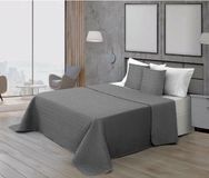 BELUM Decolores Sprei Liso Staal 235 x 270 cm