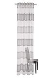 Homing halbtransparenter Vorhang quergestreift weiß-grau (1Stück) 245 x 140 cm (HxB)