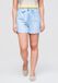OMBRE Korte Broek - Loose Fit - Katoen - Gestreept Lichtblauw XL