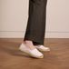 Manfield - Dames - Witte leren espadrilles - Maat 41