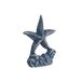 Fijalo Item International Deurstopper Zeester - blauw - gietijzer - 12 x 6 x 15 cm