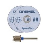 DREMEL SC406 Starterset - 2-pack EZ SpeedClic 38mm Snijschijven voor Metaal